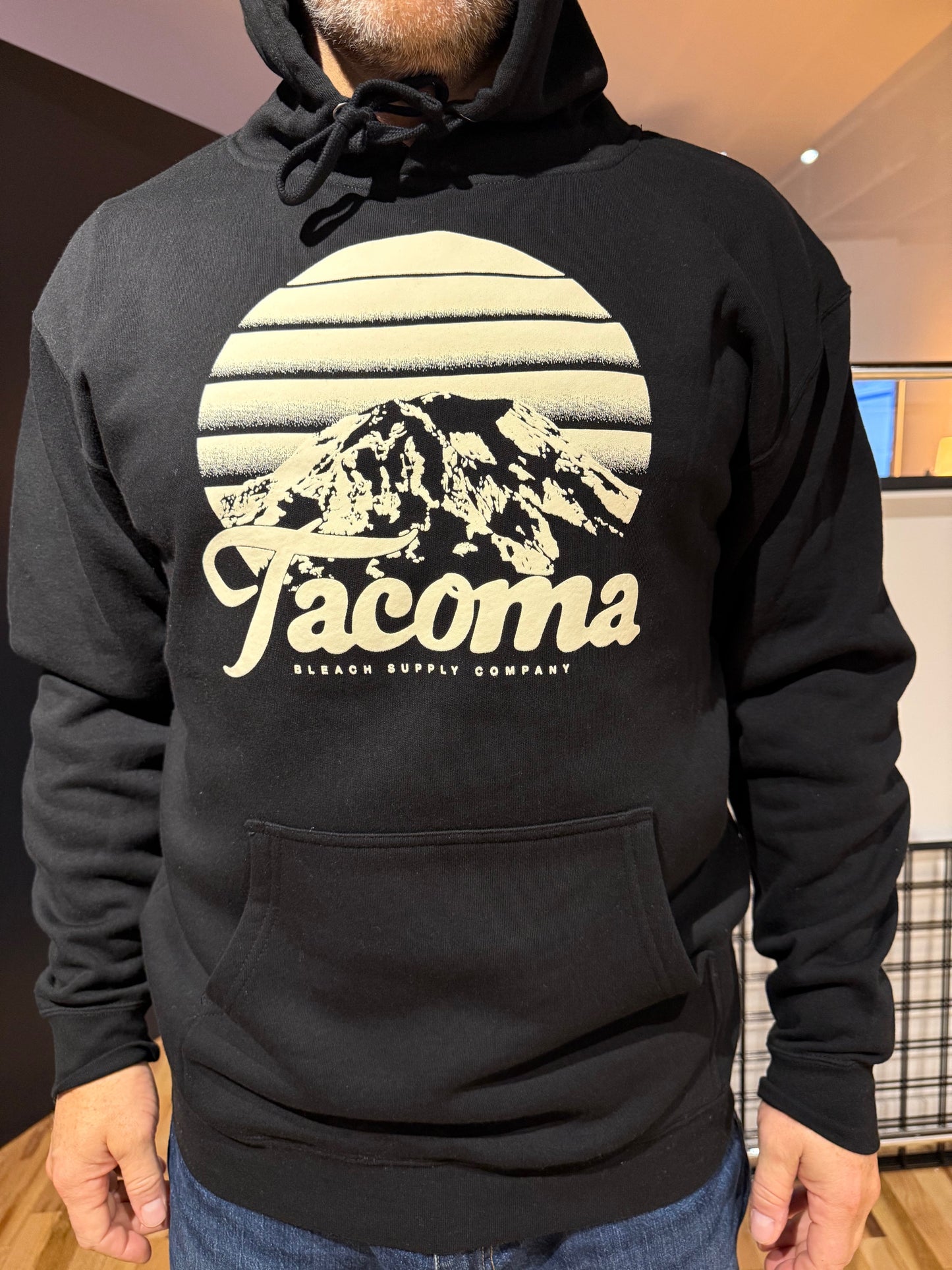 Tahoma Sunset Pullover Hoodie- Black/Clay