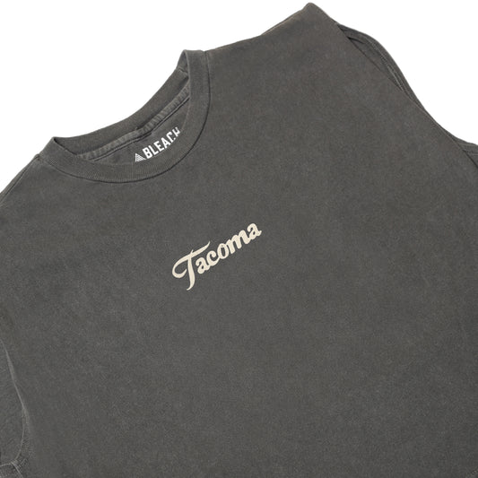 Tahoma Sunset Women's Muscle T-shirt- Faded Black/Clay