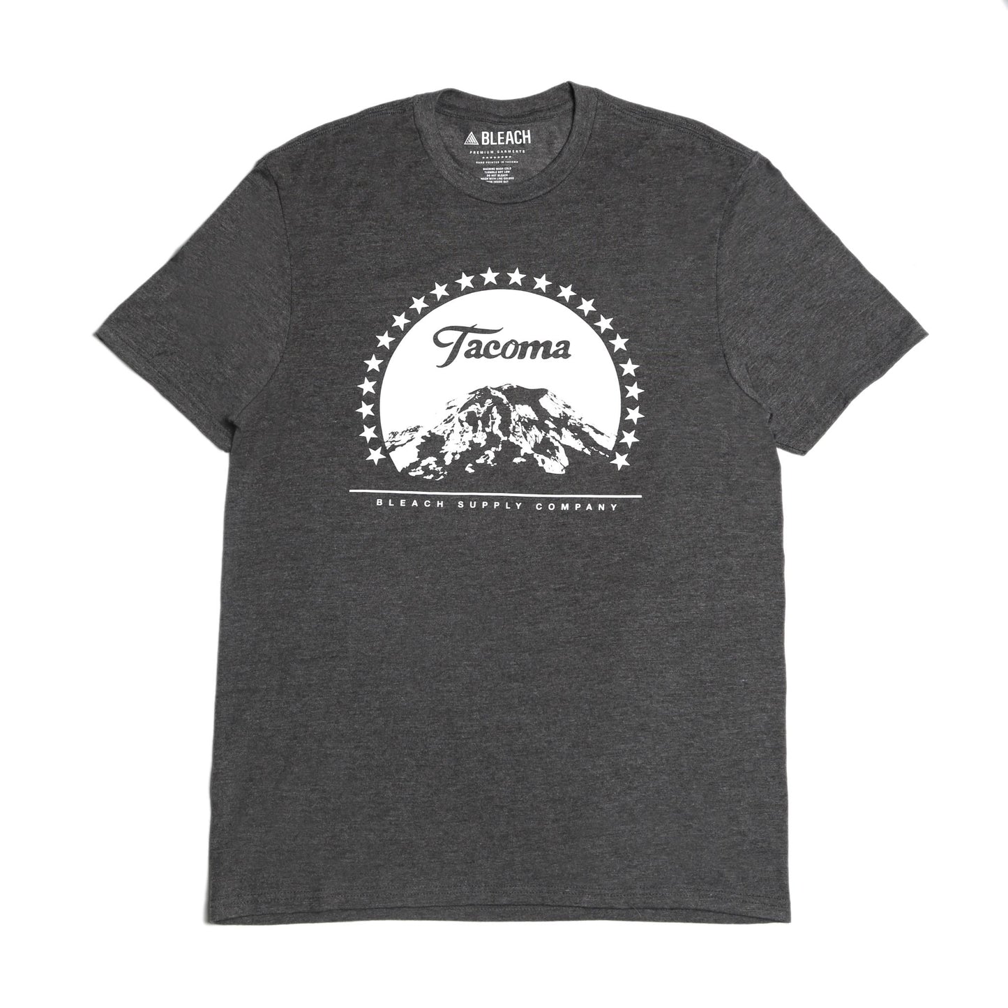 Tahoma Tee - Heather Charcoal/White
