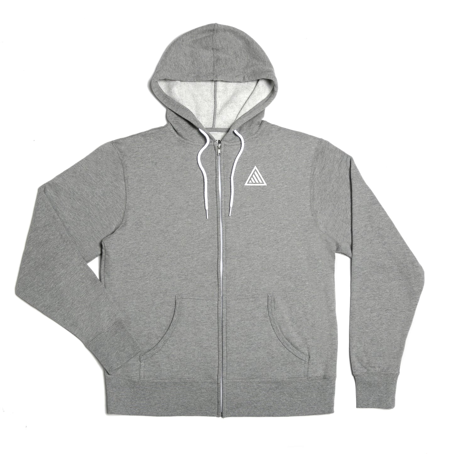 TAHOMA ZIP HOODIE - GREY/WHITE