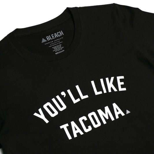 You'll Like Tacoma Script Women's Tee - Black