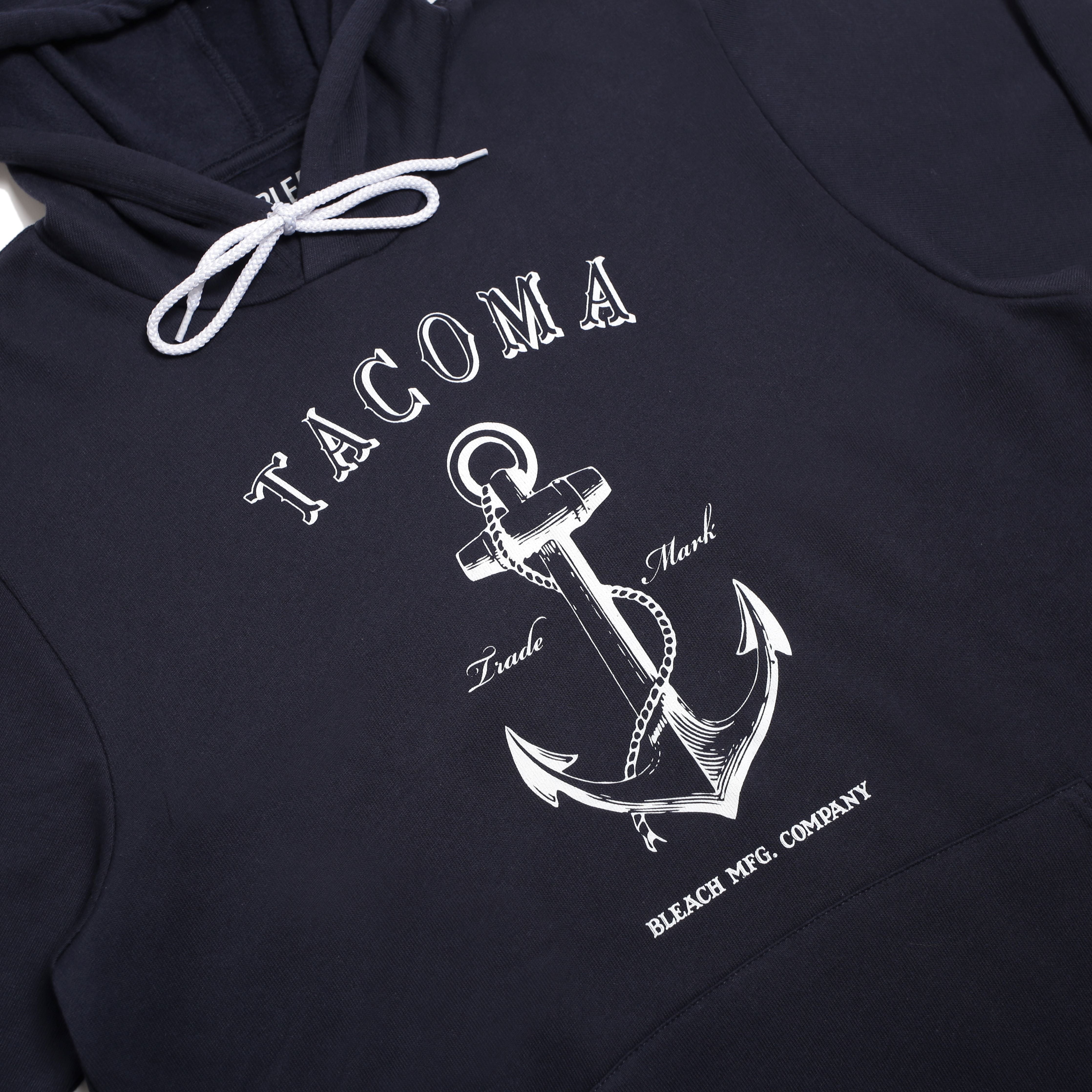 Anchor Hoodie - Navy/White – Bleach