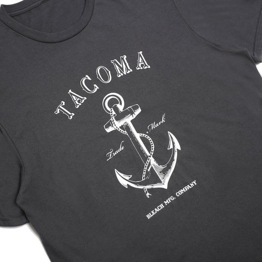 Anchor Tee - Charcoal/White