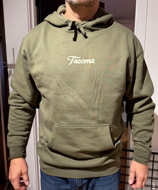 Tahoma Sunset Hoodie - Army/Clay