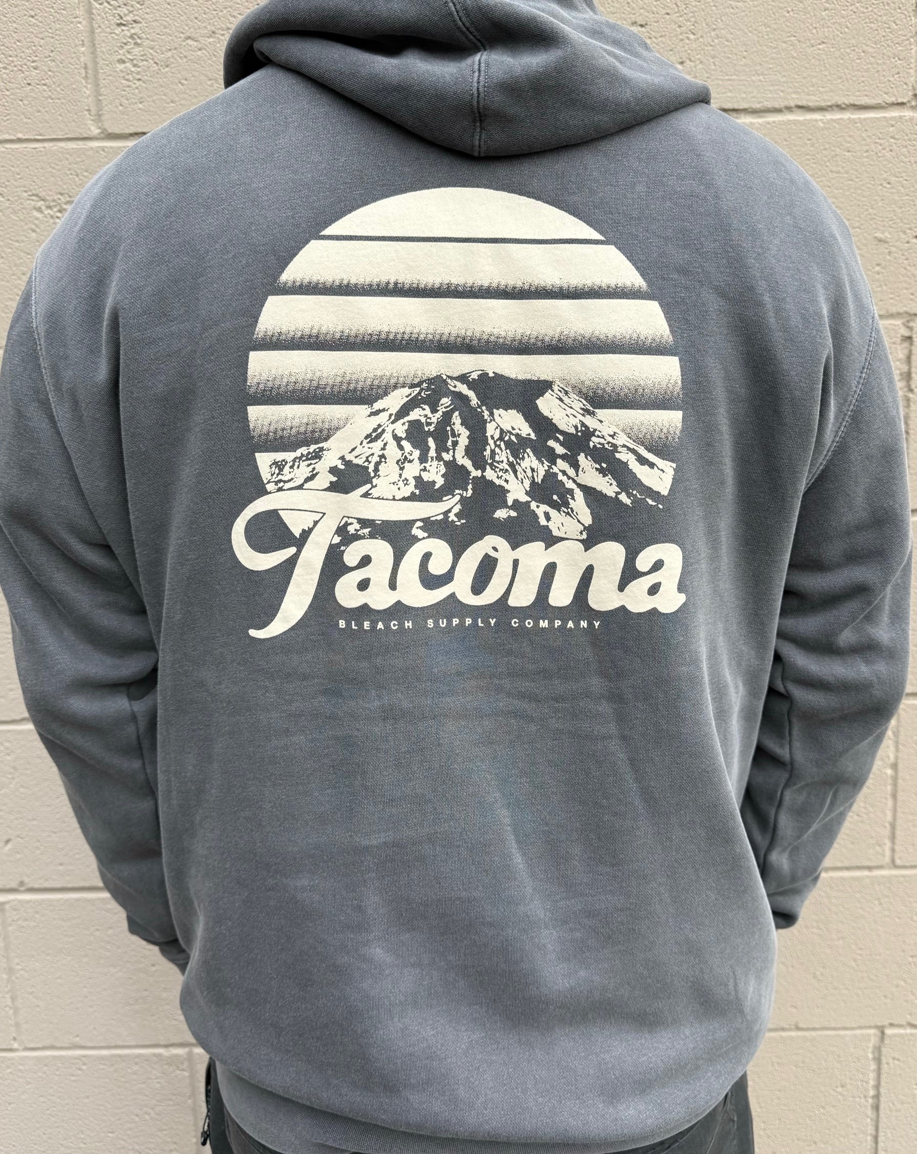 Tahoma Sunset Pigment Dye Hoodie - Faded Black/Clay – Bleach Tahoma Sunset Pigment Dye Hoodie - Faded Black/Clay – Bleach