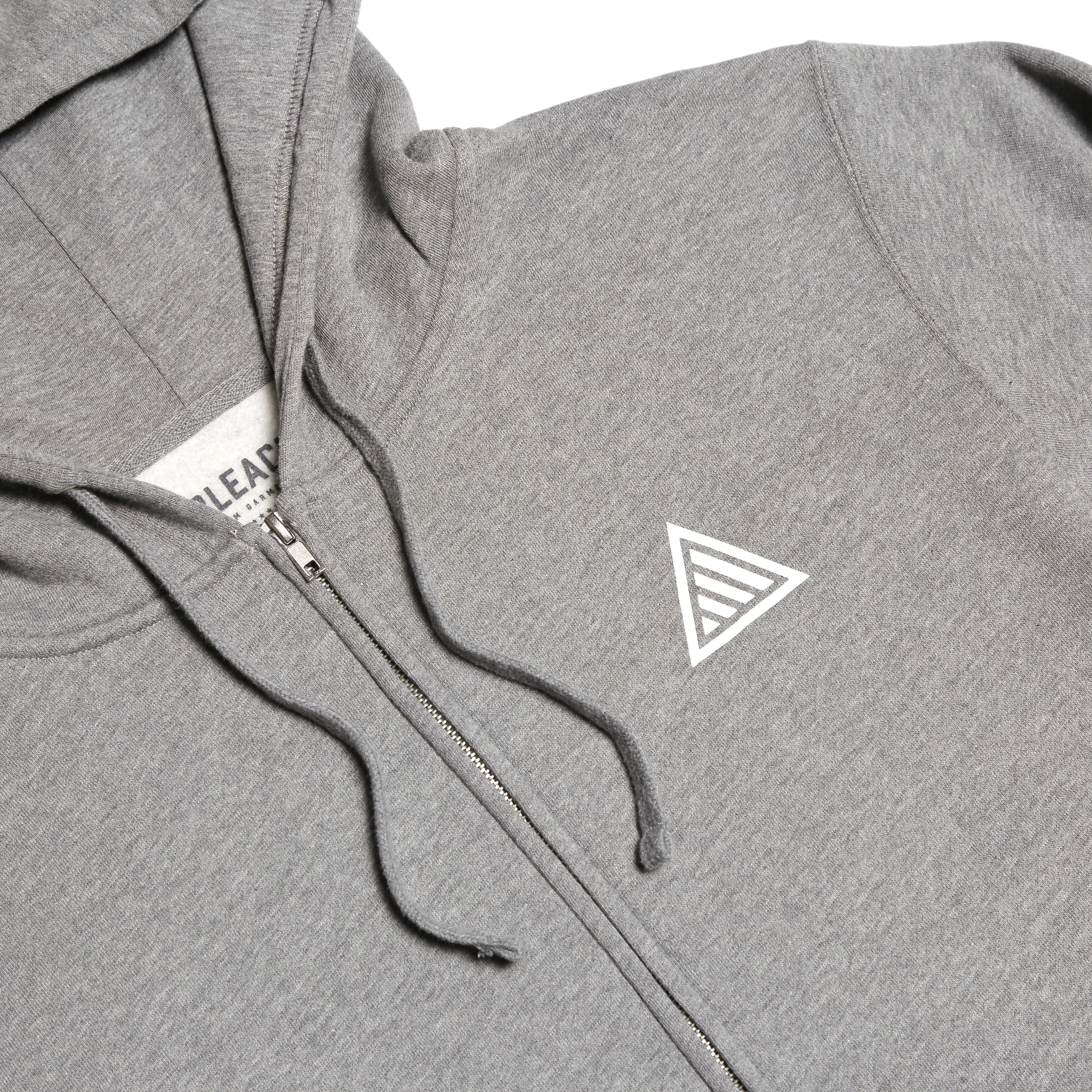 TAHOMA ZIP HOODIE - GREY/WHITE – Bleach