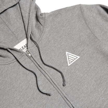 TAHOMA ZIP HOODIE - GREY/WHITE