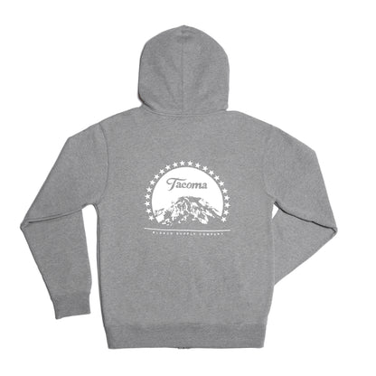 TAHOMA ZIP HOODIE - GREY/WHITE