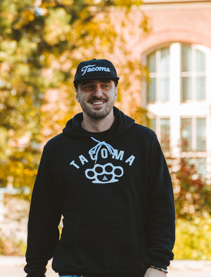 Tacoma Script Snapback - Black