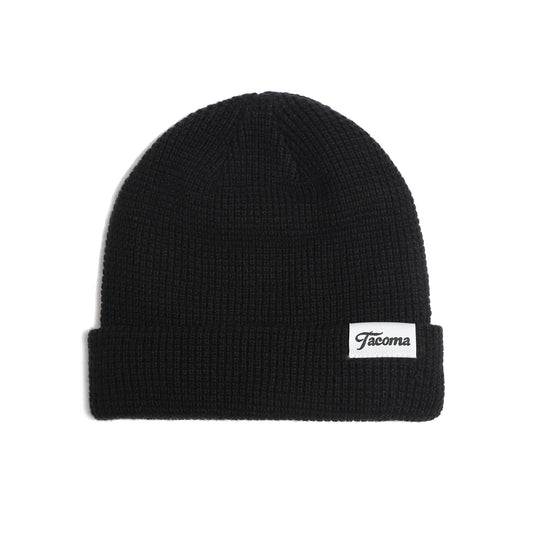 Tacoma Script Beanie - Black