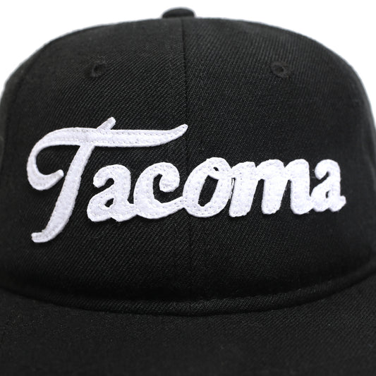 Tacoma Script Snapback - Black