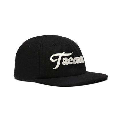 Tacoma Script Snapback - Black