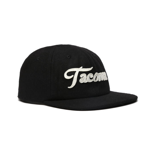 Tacoma Script Snapback - Black