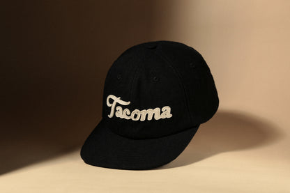Tacoma Script Snapback - Black