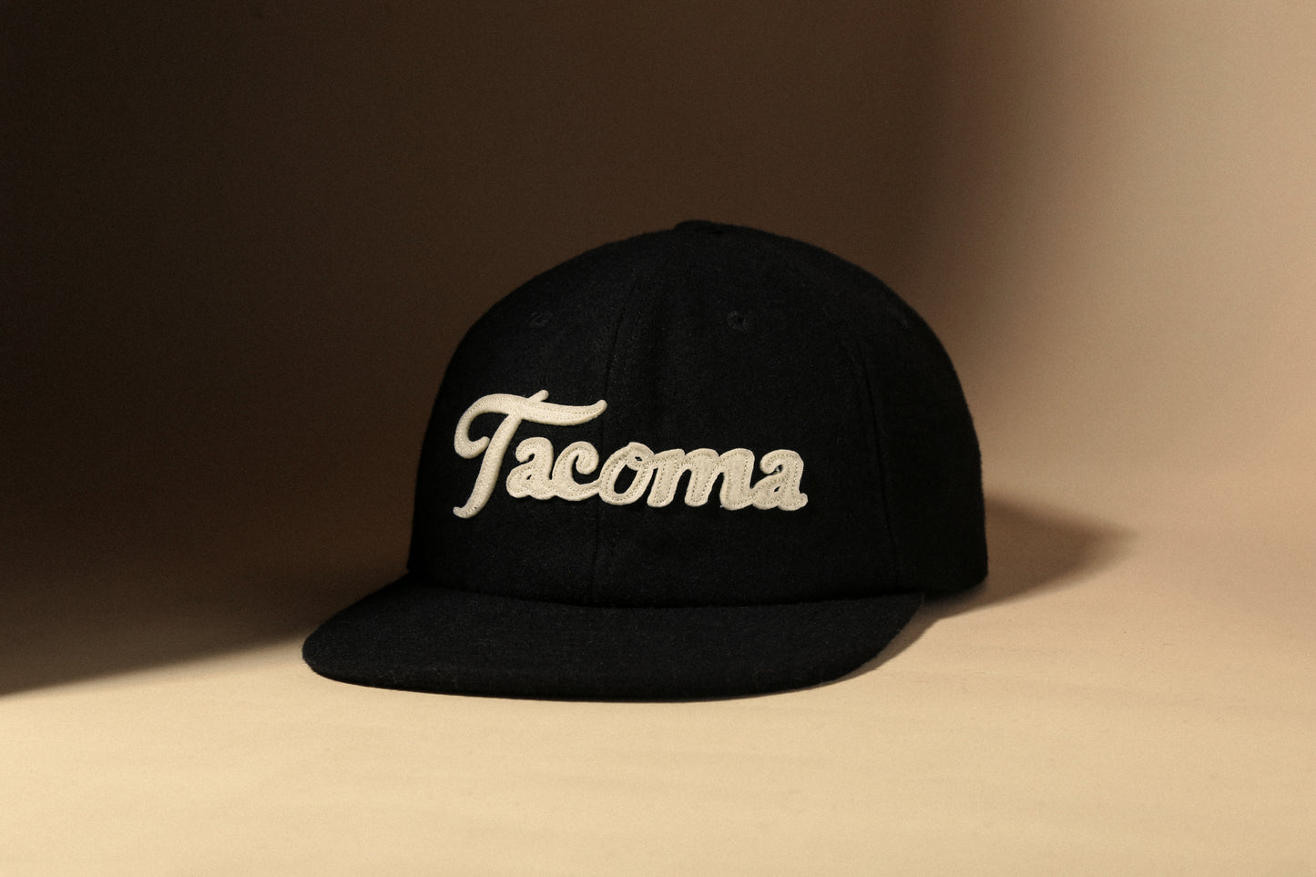 Tacoma Script Snapback - Black