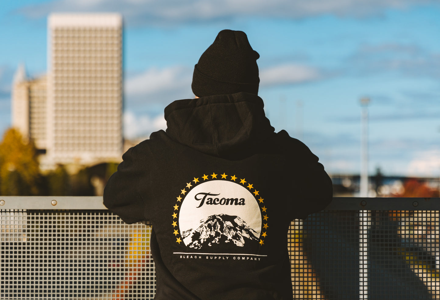 Tahoma Hoodie - Black/Yellow