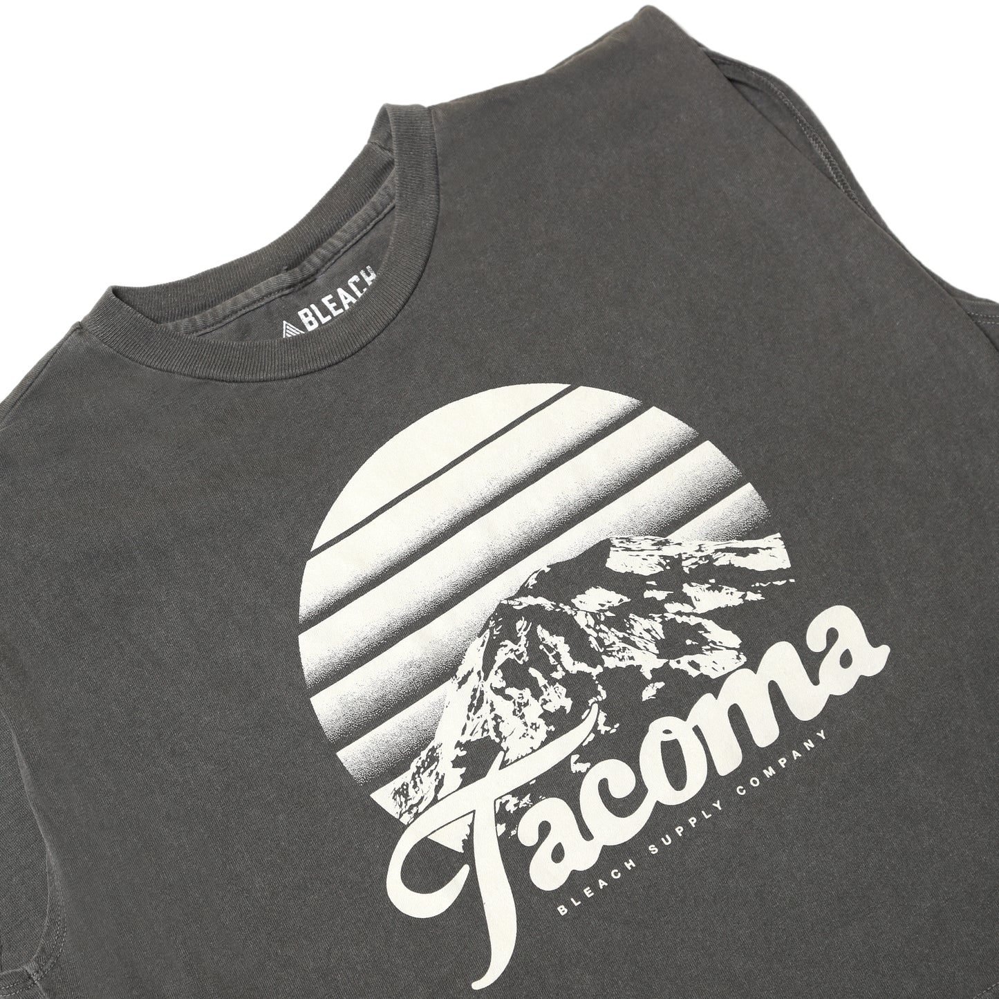 Tahoma Sunset Women's Muscle T-shirt- Faded Black/Clay