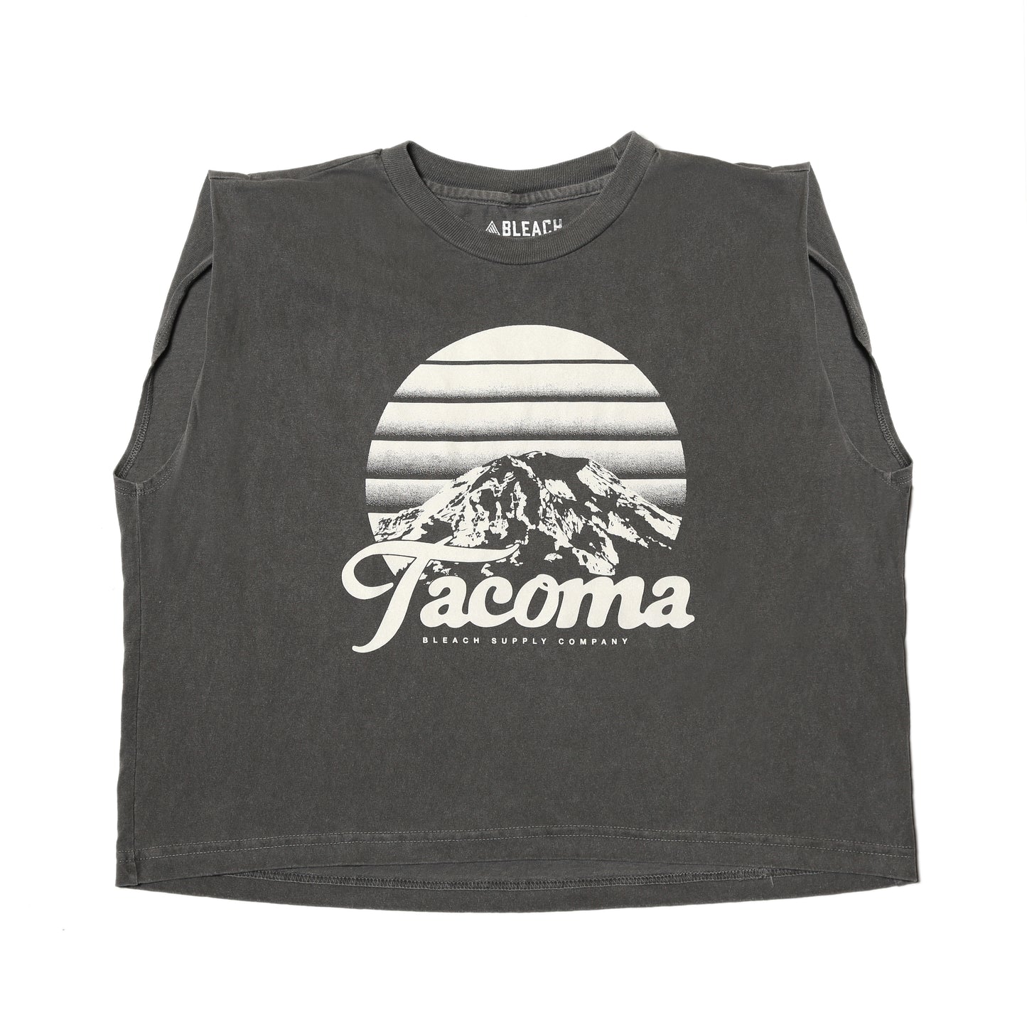 Tahoma Sunset Women's Muscle T-shirt- Faded Black/Clay