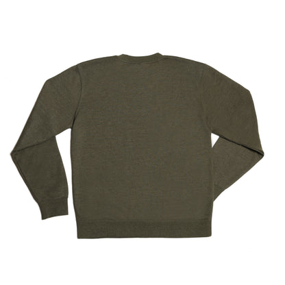 TAHOMA SUNSET CREW FLEECE- HEATHER ARMY/CLAY