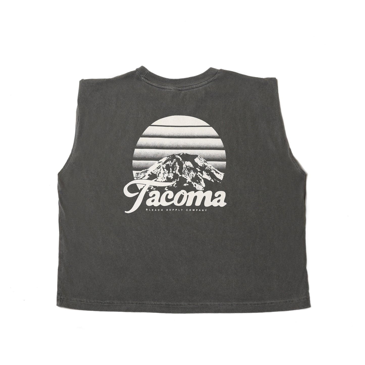 Tahoma Sunset 1.0 Women's Muscle T-shirt- Faded Black/Clay