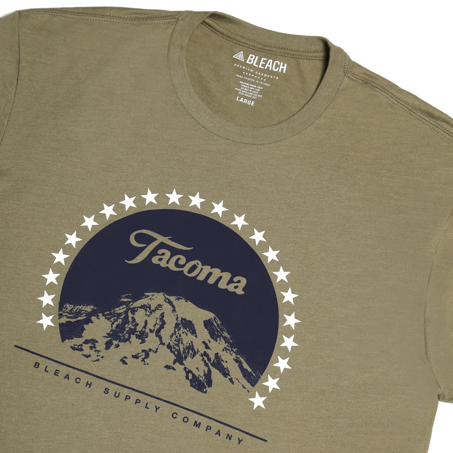 Tahoma Tee - Olive/Navy/White