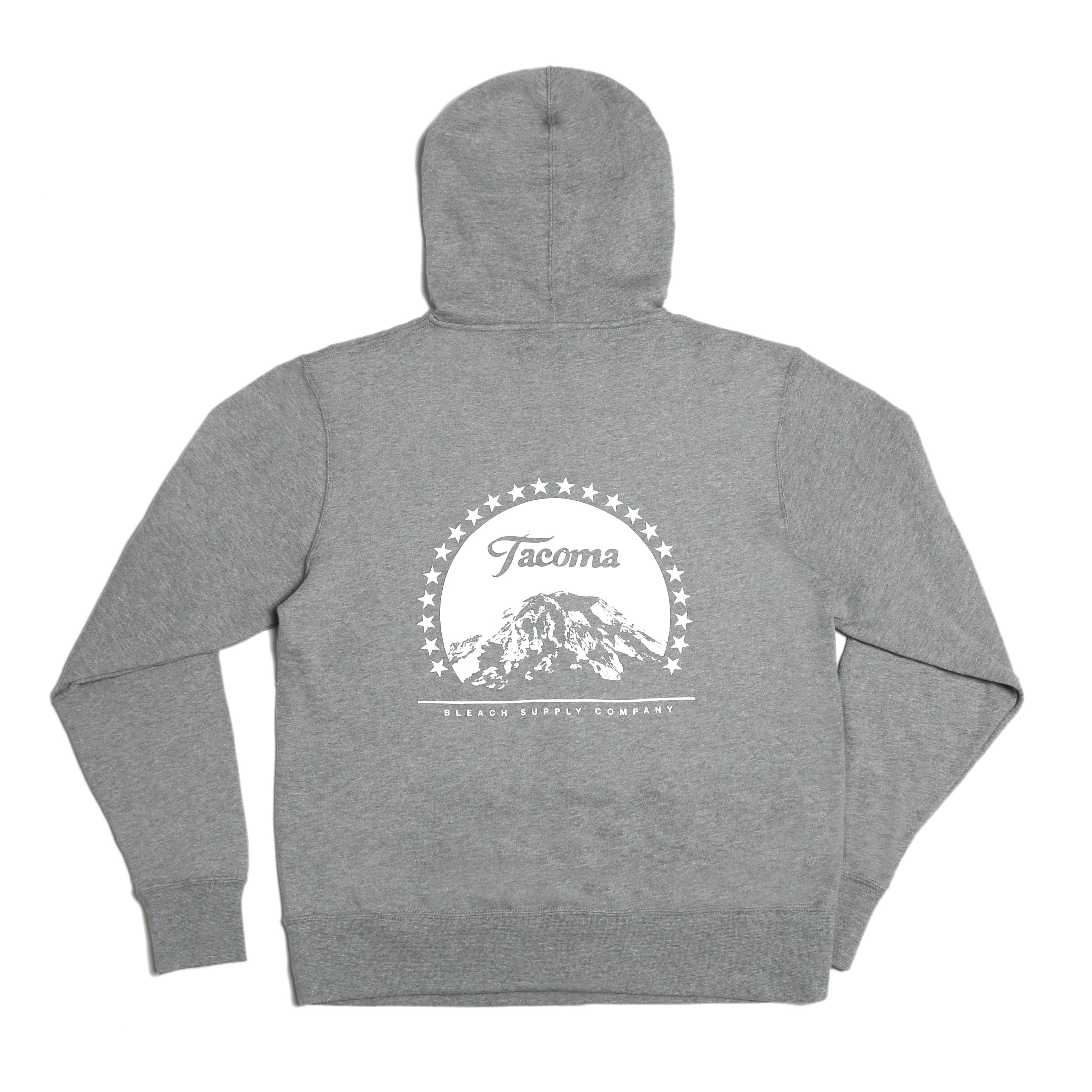 TAHOMA ZIP HOODIE - GREY/WHITE – Bleach