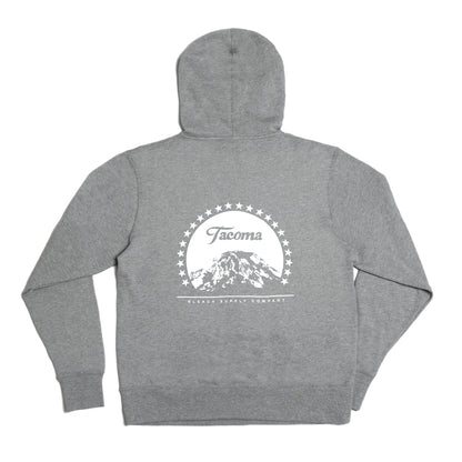 TAHOMA ZIP HOODIE - GREY/WHITE