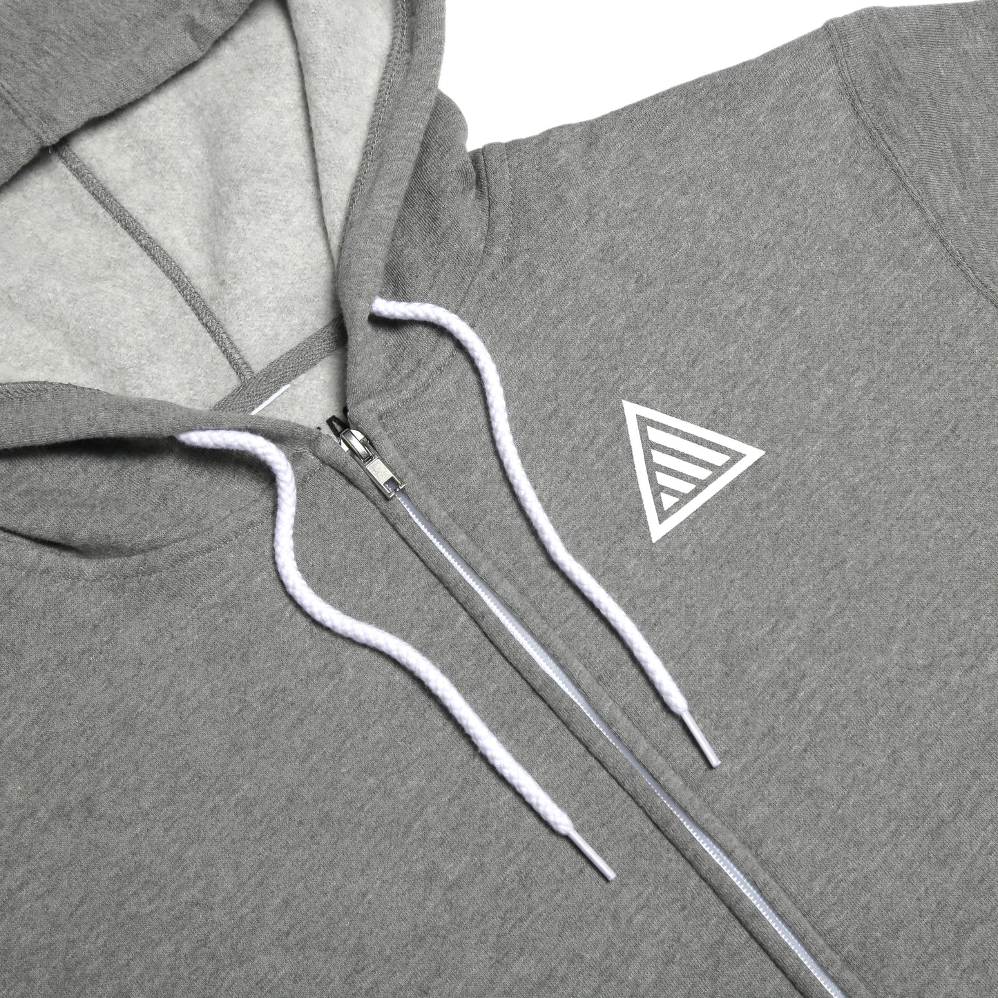 TAHOMA ZIP HOODIE - GREY/WHITE