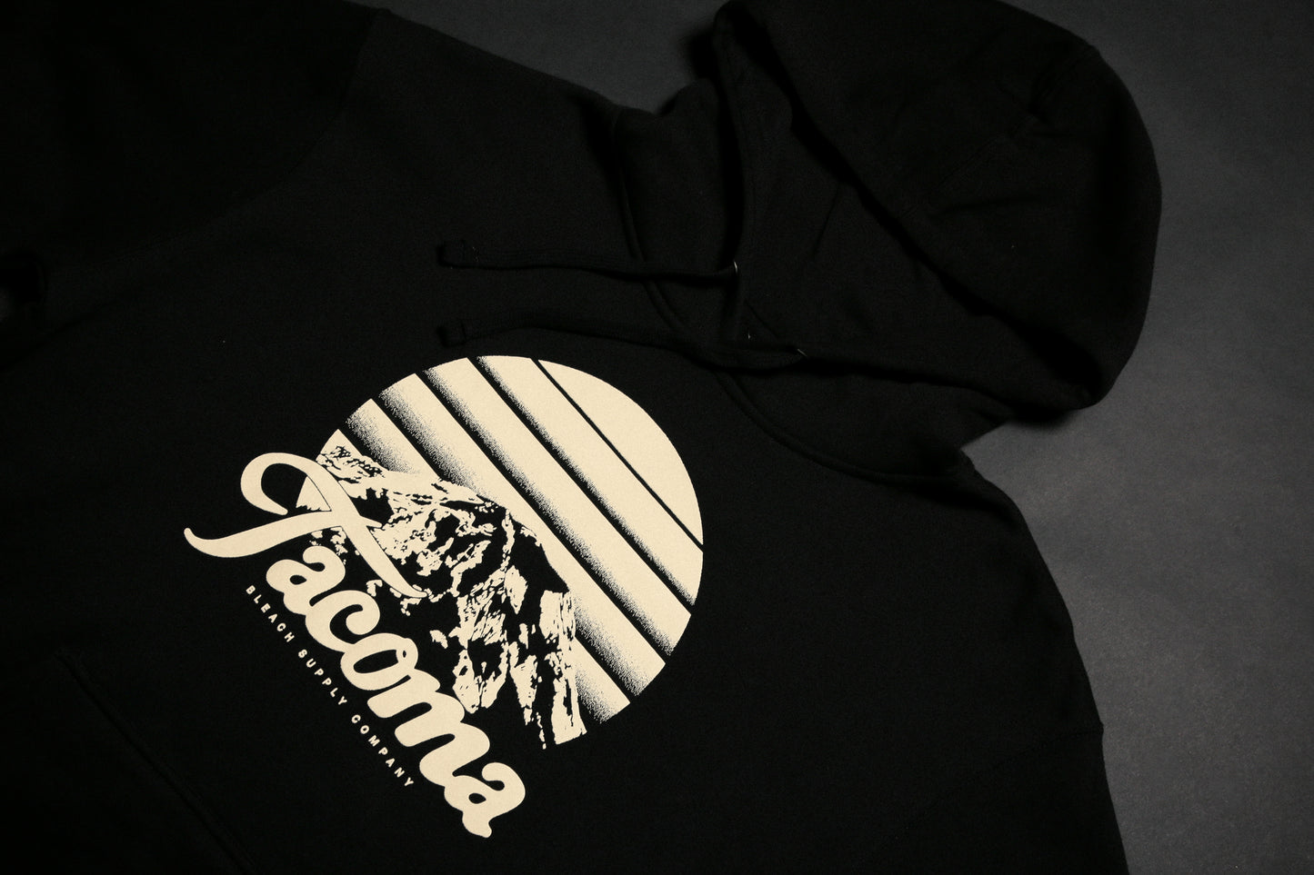 Tahoma Sunset Pullover Hoodie- Black/Clay