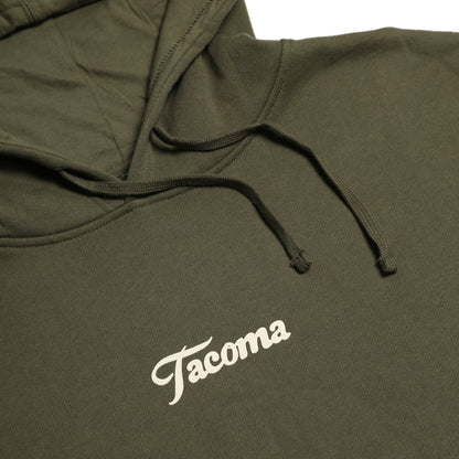 Tahoma Sunset Hoodie - Army/Clay