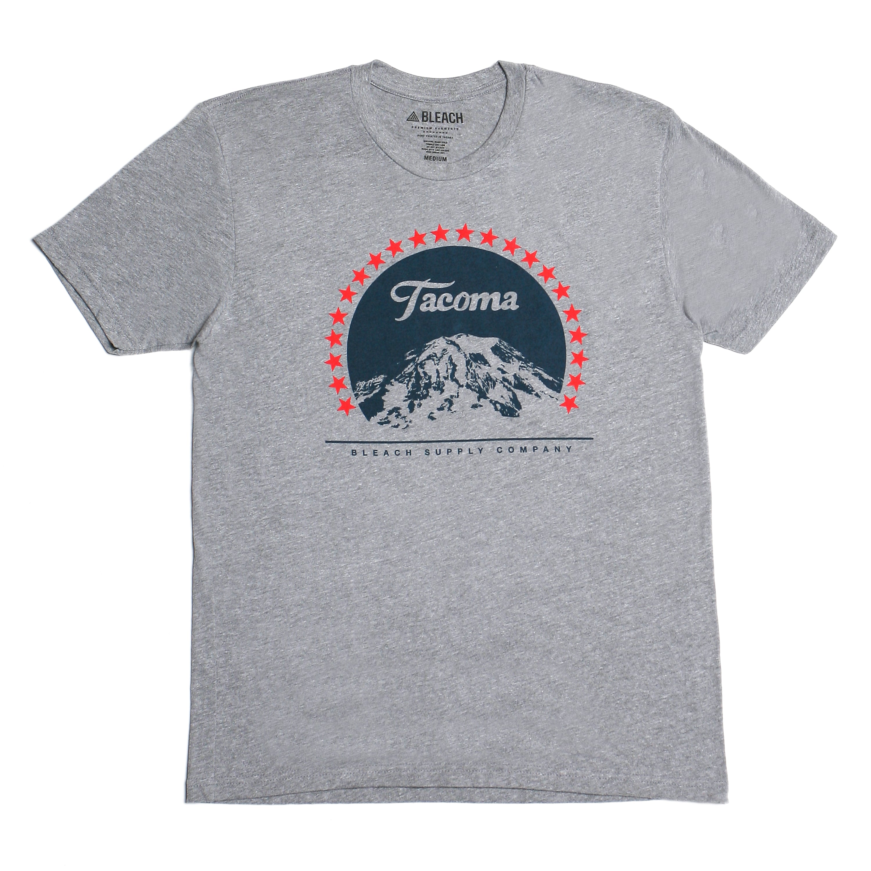 Tahoma Tee - Grey/Navy/Red – Bleach